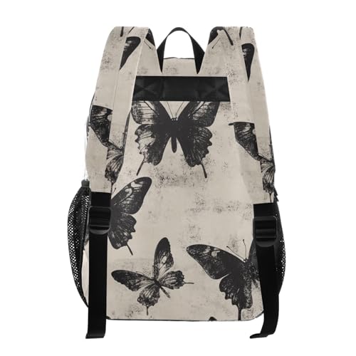 senya Transparent School Bag Gothic Black Butterflies Travel Backpack With Water-Resistant PVC Plastic Clear Bagpack3