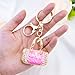 Aisity Cute Keychains for Women Pink Bag Charms for Tote Bags Handbags Purse Accessories Purse Charms for Teen Girls Trendy Cool Stuff