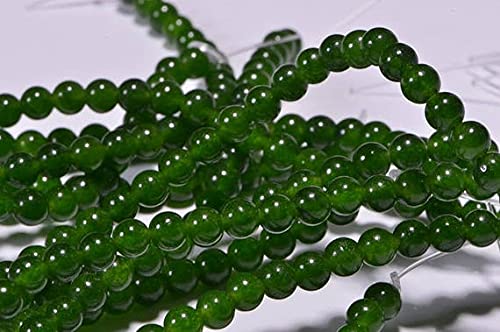 Perles de jade véritable 4.4mm apprêts et fournitures bijoux loisirs créatifs