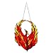 Phoenixss Phoenixss Acryl-Fensterdekoration, Anhänger, Farbdekoration, nach Hause bemalt, Feuer Phoenixs, Feuer-Anhänger, Dekoration, Anhänger, Feuer hängt (A, One Size)