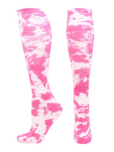 Image of Tie Dye Multisport Tube Socks Soccer Softball Volleyball for Girls Boys Women and Men Youth and Adult