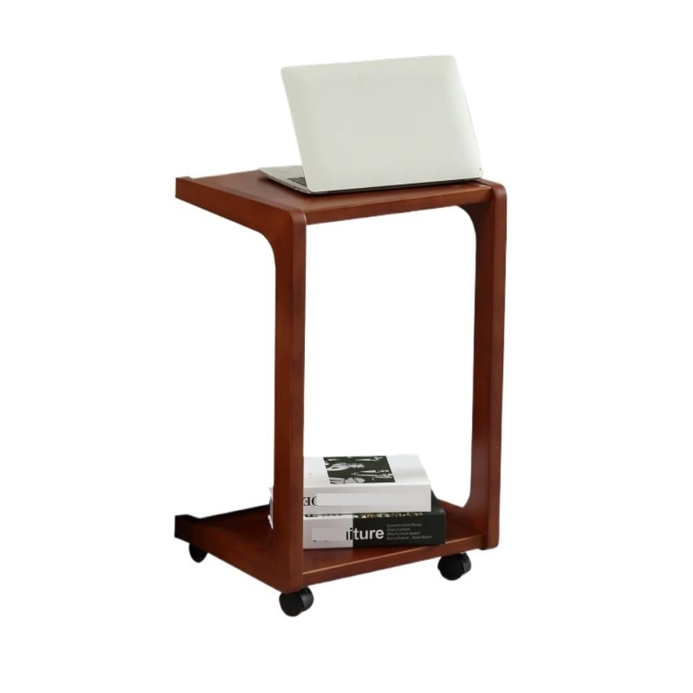 Table basse de forme en C mobile pour canapé ou lit