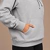 Mellor Design Plain Pullover Hoodie Hooded Top Unisex Mens Ladies Hooded Sweatshirts Heather Grey, XXL #5