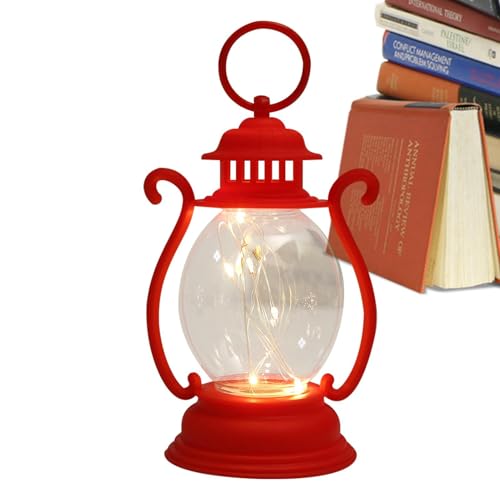 Linterna de época,Farol colgante decorativo retro - Mini linterna colgante a pilas, lámpara de mesa decorativa navideña