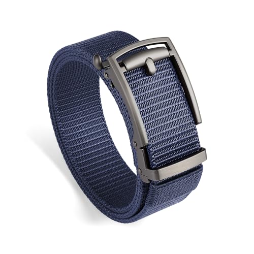 SENDEFN Nylon Ratchet Belts for Men, Golf Web Belt with Automatic Adjustable Buckle Casual Jeans