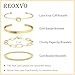 Reoxvo Gold Bracelets Stack for Women Non Tarnish Gold Bangle Cuff Bracelets Jewelry for Women Trendy