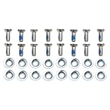 Construction en métal avec rondelle de fixation : vis fixe pour planche à neige, vis métalliques et rondelles de fixation assorties répartissent le serrage et aident à résister au glissement, gardant les fixations stables sous des charges dynamiques.