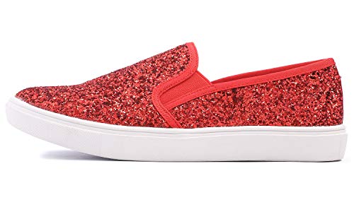 Image of FEVERSOLE Women's Fashion Slip-On Sneaker Casual Flat Loafers