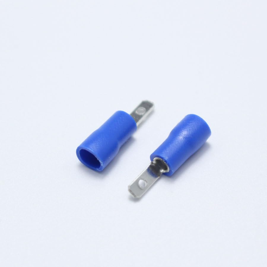 10pcs Male + 10pcs Female2.8mm Spade Crimp Terminal Pre Insulated Electrical Connectors for 16AWG - 14AWG Wire /1.5-2.5mm2 Cable VUQLDHAYZ