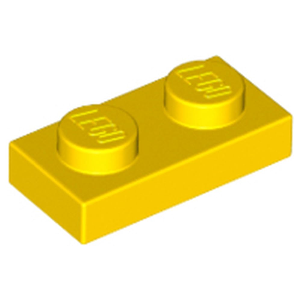LEGO Plate 1 x 2, Part 3023, Building Brick Component, Part 3023, Choose Your Colour (Yellow, 50, Bricks) โ image 1