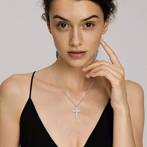 Cross Necklace for Men Women 925 Sterling Silver Crucifix Pendant Christian Jewelry Religious Gifts3