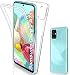 Produktbild COPHONE® kompatibel Samsung Galaxy A71 Hülle Silikon 360 Grad transparent. Integraler und unsichtbarer Durchsichtige Schutz Galaxy A71 Handyhülle