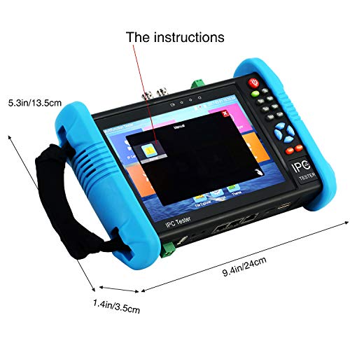 Koolertron-Upgraded-7-inch-IPS-Touch-Screen-H265-4K-IPC-9800-Plus-IP-Camera-Tester-CCTV-CVBS-Analog-Tester-Built-in-WiFi-with-POEWIFI8G-TF-CardHDMI-OutputRJ45-TDRDual-Window-TestFirmware