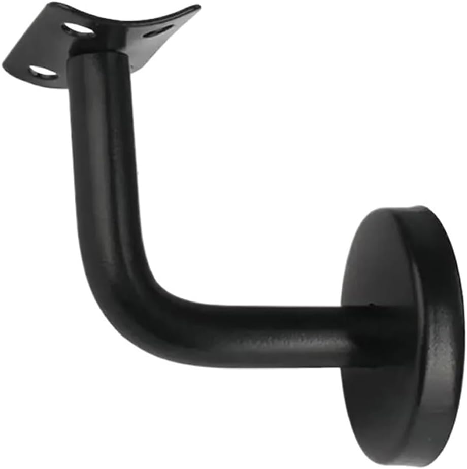 1Pc Handrail Bracket Rail Holder Stair Railing Guardrail Balustrade Bracket Wall Support for Staircase(Curved 60x60.0mm)