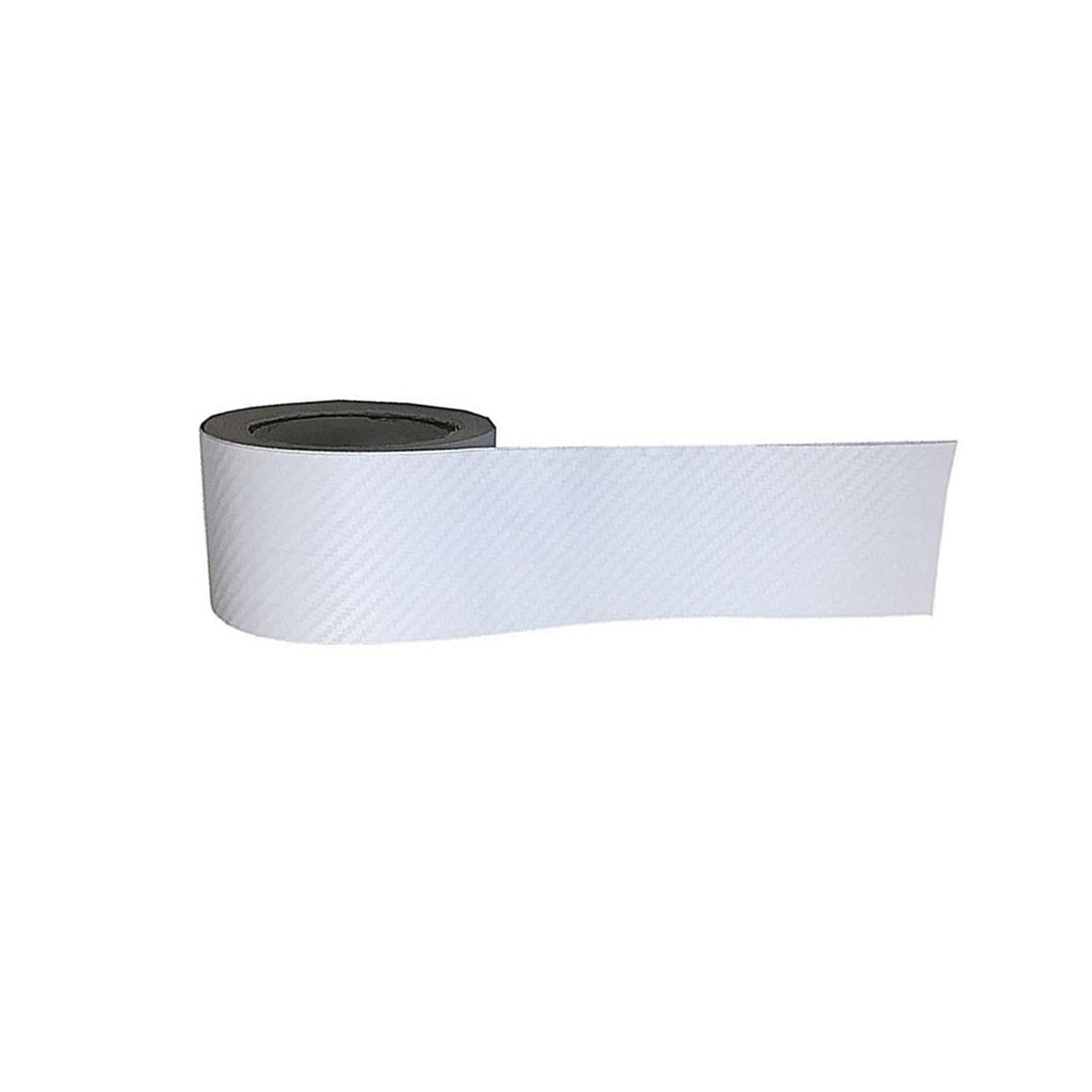 Beutee White 3D Carbon Fiber Sill Scuff Anti Scratch Threshold Car Sticker Decal Car Trunk Door Sill Tape Protection Film Waterproof (Color : )