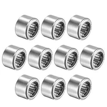 uxcell HK0808 Needle Roller Bearings 8mm Bore 12mm OD 8mm Width Chrome Steel Open End 10pcs