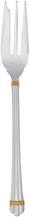 Christofle Silver Plated Aria Gold Serving Fork 1022-007