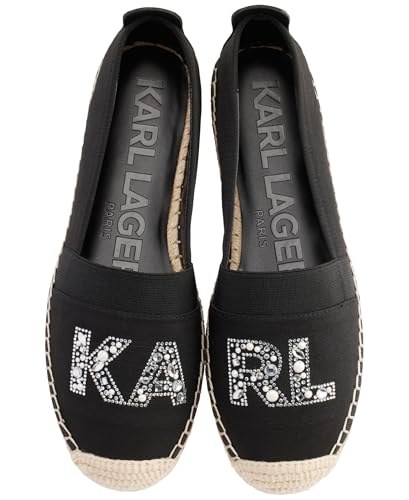 Karl Lagerfeld Women's Manika Espadrille Sandal with Rhinestones Platform2