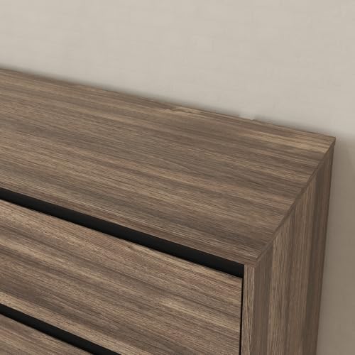 Image of Bobve 70.9 inch Dresser for Bedroom with 9 Drawers, Large Modern Chest of Drawers Handle Free, Long Wooden Dressers Storage Organizer, Wide Double Dresser for Bedroom, Living Room, Hallway (Walnut)