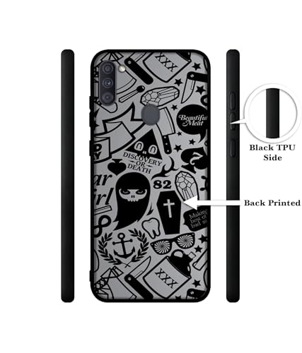 Image of Discover Or Death Design Premium 2D Printed Metal Back Case Cover for Samsung Galaxy A11 4G / M11 4G