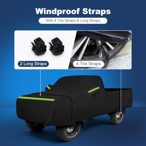 Image of QUNSUNUS Car Cover for Toyota Pickup 1978-1995 Regular Cab Short Bed