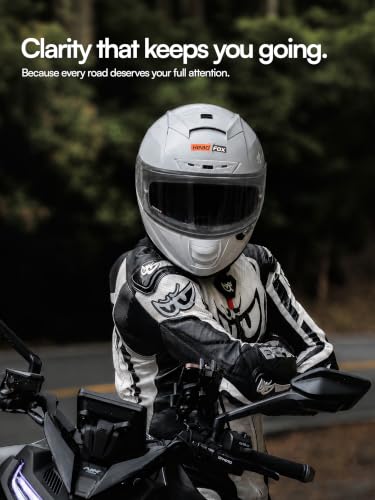 Image of HEADFOX H4 BRO1 Bluetooth Helmet for Men | DOT Certified Full Face Bike Helmet with Strap-On Bluetooth | Calls, Music, Voice Assistant | Matte & Glossy