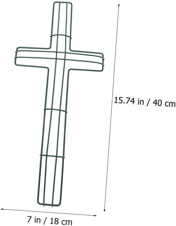 3pcs Cross Shaped Metal Wreath Frame Wreath Rack for Easter and Holiday Decorations Floral Crafting Base