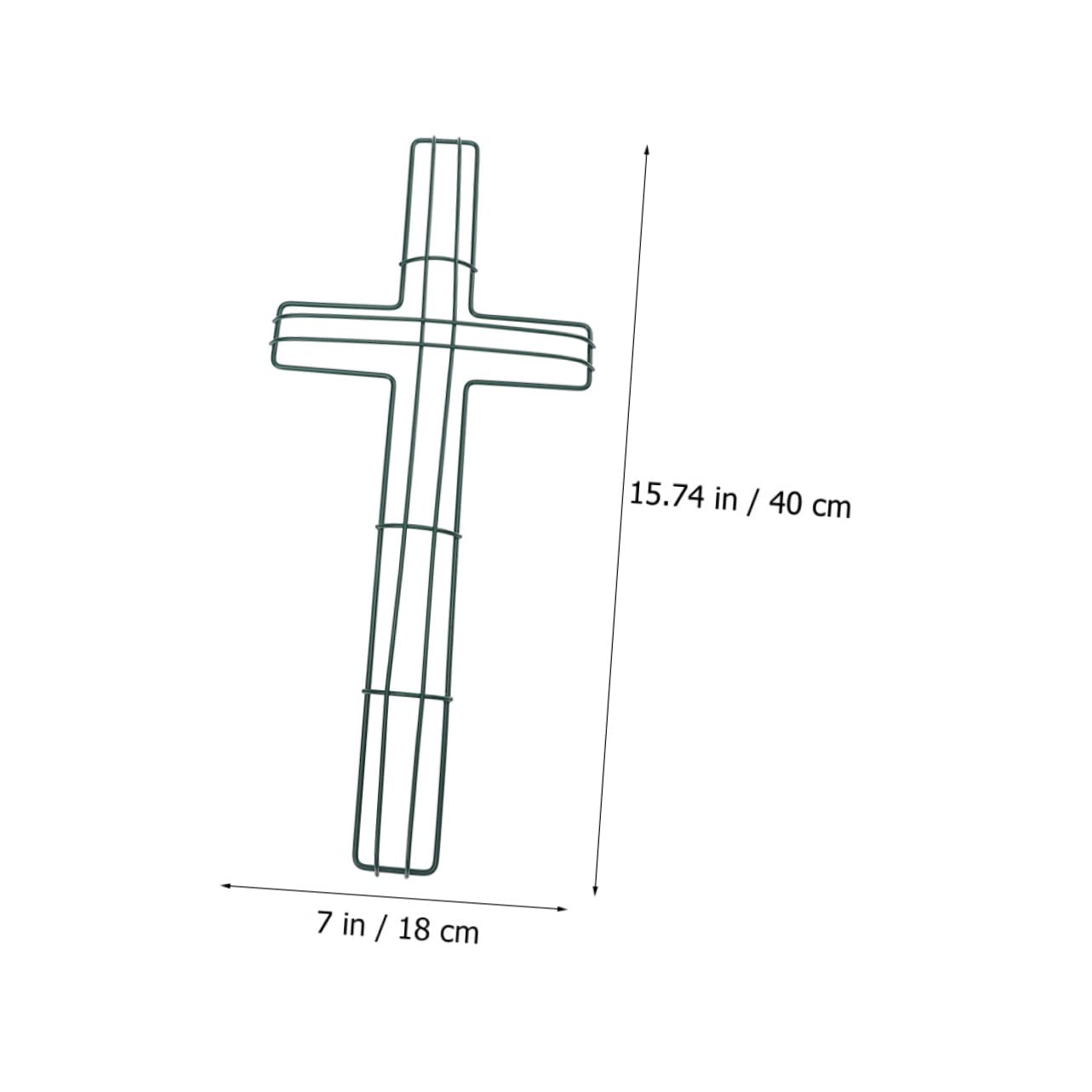 MUSISALY 3pcs Metal Cross Wreath Frame Nativity Wreath Wire Crosses Easter Decor