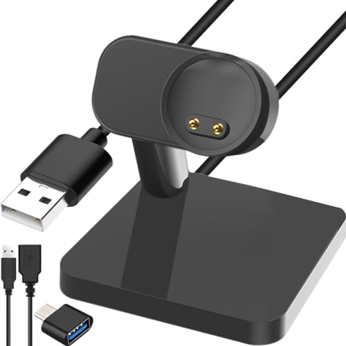 Cargador para Xiaomi Mi Band 7 6 5 y Amazfit con cable USB magnético negro de 1 metro