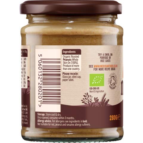 Mantequilla de Maní Orgánica Smooth Sin Azúcar Agregada 280g Pack de 2 miniatura 3