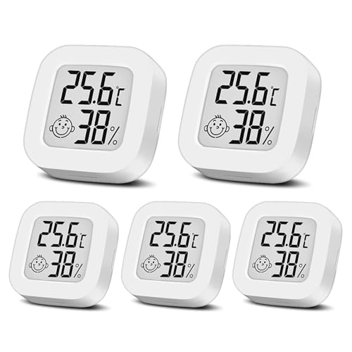 Luftfeuchtigkeitsmesser Thermometer Innen Mini LCD Digital...