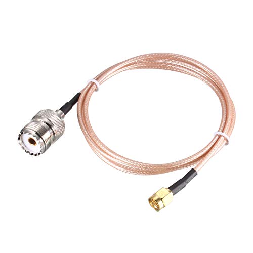 uxcell SMA Male to UHF SO-239 Female RF Coax Cable RG316 Antenna Cable 0.9M/3Ft