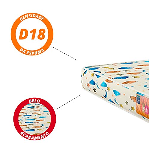 Colchão Infantil Baby Slim D18-70x150x10 - Comfort Prime - Branco