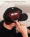 Cordless Red Light Hat, Wireless Red Light Hair Cap with 2000mAh Rechargeable Battery, Smart Timer & Controller, Gifts for Men & Women (Deep Black)