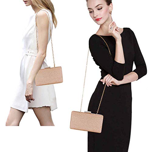Image of Selight Glitter Clutch Purse for Women Wedding Evening Bag Sparkle Formal Bridal Purse Ladies Prom Cocktail Party Handbag