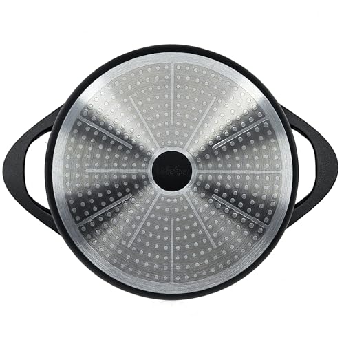 briebe Cookware Set 8 Piece, 4 Cast Aluminium Casseroles Dish Cast Aluminium, ILAG GRANITEC Non-Stick, Set of Pots and Lids Glass, Silicone Gloves, Ceramic Hob, Gas, Oven, MGK-17S - Image 14