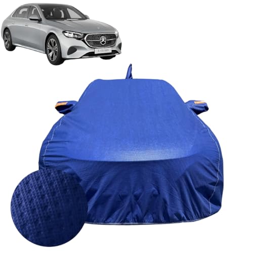 Image of Car Cover for Mercedes-Benz E Class (2024-2026) | 100% Waterproof Cover with Reflective Mirror Pockets | Dustproof, Scratchproof, Heatproof E Class Car Cover |Soft Cotton Lining| Blue
