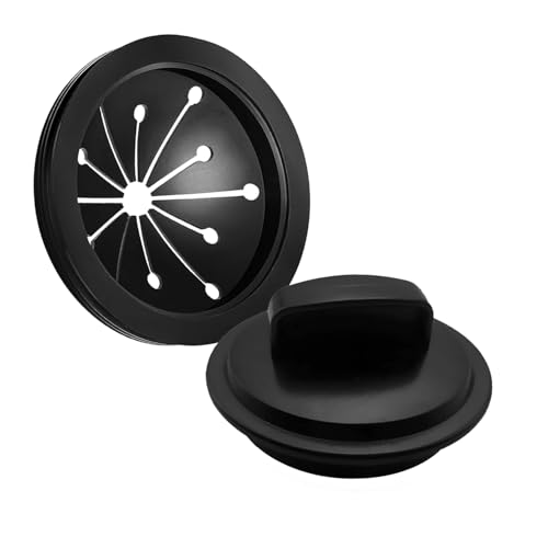 3-1/8 Inch Garbage Disposal Splash Guard and Sink Stopper Universal Rubber Stopper Fits Waste King Whirlaway Sinkmaster GE Models (1+1)