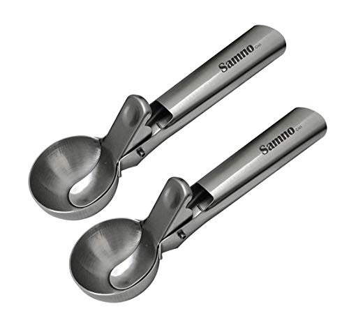 Samno Cici cuillère à Glace en Acier Inoxydable cuillère à Glace cuillère à Glace cuillère à Glace 4.9cm (2pack) Cover