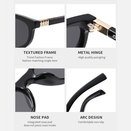 Lunettes de soleil à petite monture élégante pour femme adepte des tendances urbaines