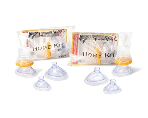 LifeVac Home Kit Pack of 2 - Choking Rescue Device, Portable Suction Rescue Device First Aid Kit for Kids and Adults, Portable Airway Suction Device | Anti Choking Device for Children and Adults