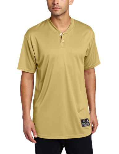 Easton Skinz 2 Button Placket Jersey, Vegas Gold, Small