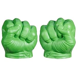 Marvel Hulk Gamma Smash Fists, Soft Foam Role Play Toy, Avengers Super Hero Toys for Kids Ages 5 and Up