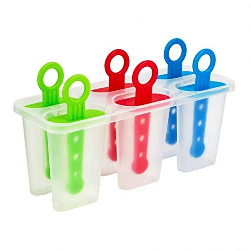 Buy Ice Lolly Moulds, Popsicle Maker Set, 6 Ice Lolly Moulds and Sticks
