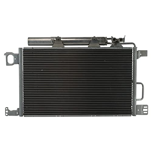 Image of TRQ A /C Condenser & Receiver Drier Assembly for 06-07 Mercedes-Benz C230 06-07 C280 06-07 C350 06 C55 AMG 06 CLK350 06 CLK500 without Transmission Cooler