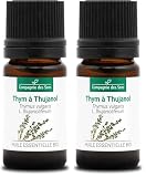 TIMO AL TUJANOL BIO - 5mL - Olio Essenziale di Qualità Premium - 100% Puro, Naturale, garantito ChromaCert® - Chemotipizzato & Integrale (Confezione da 2)