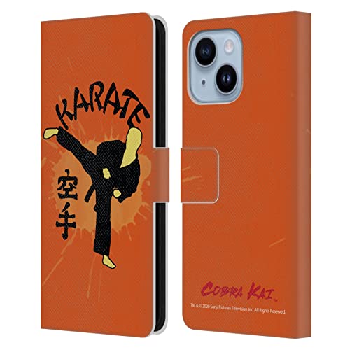 Étui Cobra Kai iPhone 14 Plus Head Case Designs en cuir portefeuille