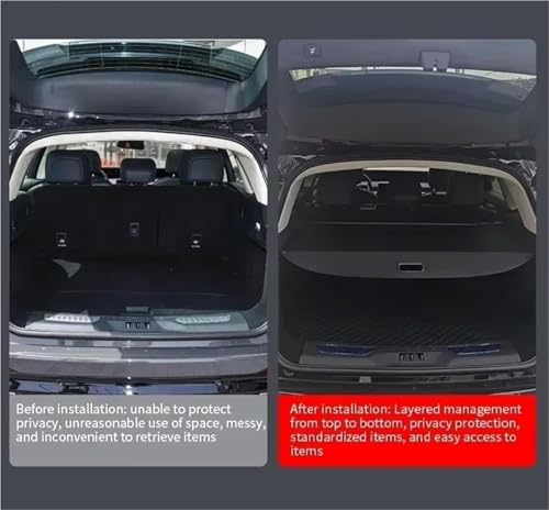 Cortina de maletero antipeer Exeed VX para evitar robos y miradas 6