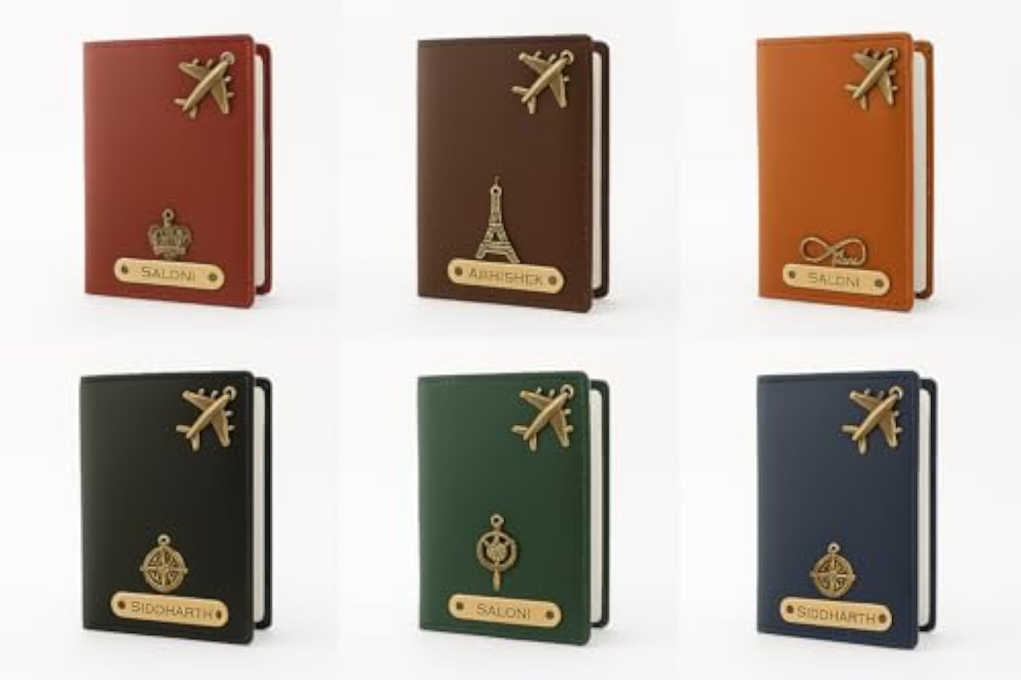 Faux Vegan Leather Customized Passport Cover for Travel