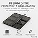 Acuvar 24 Slot SD/SDHC Memory Card Hard Plastic Case – Durable ABS Portable SD Card Storage Box Organizer, Protective Hard Shell SD Card Carrying Case for Photographers, Anti-Shock & Waterproof